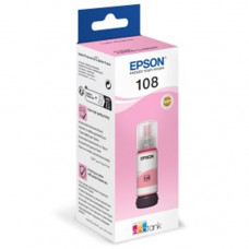 EPSON C13T09C64A  Картридж 108 EcoTank Ink для Epson L8050/L18050, Light Magenta 70