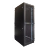 ЦМО Шкаф серверный напольный 42U (800 х 1000) дверь перфорированная, задние двойные перфорированные, цвет черный (ШТК-М-42.8.10-48АА-9005)