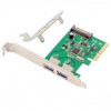 ORIENT AM-31U2PE-2A, Контроллер PCI-Ex4 v3.0, USB 3.2 Gen2 2-port ext Type-A, ASM1142 chipset, разъем доп.питания, в комплекте LP планка крепления (30046)