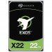 22TB Seagate Exos X22 (ST22000NM000E) {SAS 12Gb/s, 7200 rpm, 512mb buffer, 3.5"}