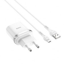 HOCO HC-16286 C12Q/ Сетевое ЗУ + Кабель Micro 1m/ QC 3.0/ 1 USB/ Выход: 5V_9V_12V, 18W/ White