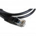 Cablexpert Патч-корд UTP PP12-1M/BK кат.5, 1м, литой, многожильный (черный)