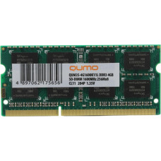 QUMO DDR3 SODIMM 4GB QUM3S-4G1600K11L PC3-12800, 1600MHz, 1.35V