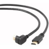 Bion Кабель HDMI v1.4, 19M/19M, угловой разъем, позол.раз., экран, 1.8м, черный [BXP-CC-HDMI490-018]