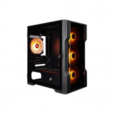 1STPLAYER TRILOBITE T3-G ARGB Black / mATX / 4x 120mm ARGB fans inc. / T3-G-BK-4F2(AP)