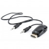 Bion Переходник HDMI - VGA + стерео-аудио, 19M/15F & miniJack 3.5mm [BXP-A-HDMI-VGA-02]