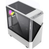 Gamemax Contac COC WB ATX case, black/white, w/o PSU, w/2xUSB3.0, w/1x14cm ARGB front fan(GMX-FN14-Rainbow-C9), w/1x12cm ARGB rear fan(GMX-FN12-