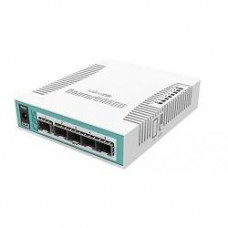 MikroTik CRS106-1C-5S Коммутатор L2 Cloud Router Switch with QCA8511 400MHz CPU, 128MB RAM, 1x Combo port (Gigabit Ethernet or SFP), 5 x SFP