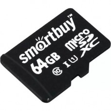 Micro SecureDigital 64Gb Smartbuy 64GB Class 10 UHS-1 (без адаптера) (SB64GBSDCL10-00)