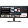 LCD LG 34" 34WP500-B UltraWide черный {IPS 2560x1080 75Hz 5ms 21:9 матовая 250cd 178/178 2xHDMI} [34WP500-B.ARUZ]