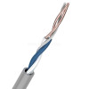 Rexant (01-0002) Кабель витая пара U/UTP, CAT 5e, PVC, 1PR, 24AWG, INDOOR, SOLID, серый, 305м