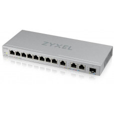 Zyxel XGS1250-12, Smart L2 коммутатор 8xGE, 3x1/2,5/5/10G, 1xSFP+, настольный