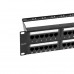 Rexant (02-0032) Панель коммутационная с кабельными органайзерами 19", 2U, 48 портов, UTP, RJ-45, CAT 5e REXANT PRO