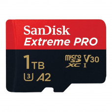 Micro SecureDigital 1TB SanDisk Extreme Pro microSD UHS I Card for 4K Video on Smartphones, Action Cams & Drones 200MB/s Read, 140MB/s Write, Lifetime Warranty (SDSQXCD-1T00-GN6MA)