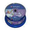 Verbatim  Диски DVD+R  4.7Gb 16-х, Wide Photo InkJet Printable,  50 шт, Cake Box (43512 )