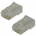 5bites US070A (US007A) Коннектор  RJ-45 8p8c, зол.напыление, со вставкой  (1шт)