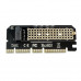 ORIENT C299E, Переходник PCI-E 16x->M.2 M-key NVMe SSD, тип 2230/2242/2260/2280
 (30899)