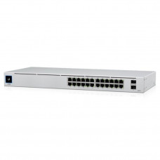 UBIQUITI USW-24-POE PoE-коммутатор в стойку, 24х 1G RJ45, 2х SFP, раздача 95 Вт