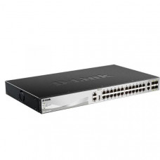 D-Link DGS-3130-30TS/B1A PROJ Управляемый L3 стекируемый коммутатор с 24 портами 10/100/1000Base-T, 2 портами 10GBase-T и 4 портами 10GBase-X SFP+