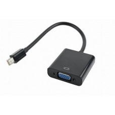 Cablexpert Переходник miniDisplayPort - VGA, 20M/15F, длина 10см, черный, пакет (A-mDPM-VGAF-02)