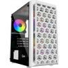 Powercase CMIMTW-L3 Корпус Mistral Micro T3W, Tempered Glass, Mesh, 2x 140mm + 1х 120mm 5-color fan, белый, mATX  (CMIMTW-L3)