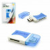 Perfeo Card Reader SD/MMC+Micro SD+MS+M2, (PF-VI-R010 Blue) синий (PF_4257)