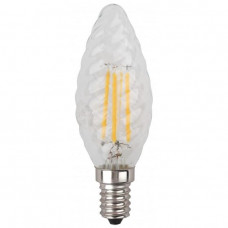 ЭРА Б0027935 Лампочка светодиодная F-LED BTW-5W-827-E14 Е14 / E14 5Вт филамент свеча витая матовая теплый белый свет