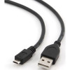 Filum Кабель USB 2.0 Pro, 1 м., черный, 2A, разъемы: USB A male- USB micro B male, пакет. [FL-CPro-U2-AM-microBM-1M] (894182)