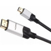 Кабель-переходник miniDisplayPort M-> HDMI M 4K@60Hz 1.8m VCOM (CG615M-1.8M)