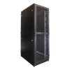 ЦМО Шкаф серверный напольный 42U (600 х 1000) дверь перфорированная, задние двойные перфорированные, цвет черный ШТК-М-42.6.10-48АА-9005