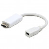 Cablexpert Переходник miniDisplayPort - HDMI , 20F/19M, длина 10см, белый (A-mDPF-HDMIM-001-W)