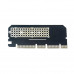 ORIENT C299E, Переходник PCI-E 16x->M.2 M-key NVMe SSD, тип 2230/2242/2260/2280
 (30899)
