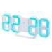 Perfeo LED часы-будильник "LUMINOUS", белый корпус / синяя подсветка (PF-663)