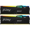 Kingston 64GB 5200MT/s DDR5 CL40 DIMM (Kit of 2) FURY Beast RGB KF552C40BBAK2-64