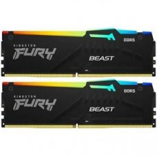 Kingston 64GB 5200MT/s DDR5 CL40 DIMM (Kit of 2) FURY Beast RGB KF552C40BBAK2-64