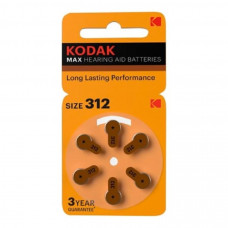 Kodak ZA312-6Bl [KZA312-6] Max Hearing Aid (60/300/45000) (6 шт. в уп-ке)