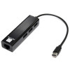 5bites Кабель-адаптер UA3C-45-09BK USB3.1 / 3*USB2.0 сетевая карта / RJ45 100MB / BLACK