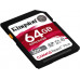 SecureDigital 64Gb Kingston SDHC HS-I Class U3 V90, чтение: 300Мб/с, запись: 260Мб/с <SDR2/64GB>