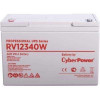 CyberPower Аккумуляторная батарея RV 12340W (12В/93 Ач), клемма М6, ДхШхВ 305х168х208мм, вес 31,1кг, срок службы 10 лет