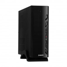 Exegate EX268694RUS Корпус MiniITX Exegate MI-208 Black, miniITX/mATX, <M350, 80mm>, 2*USB, Audio