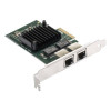 Exegate EX292506RUS Сетевой адаптер ExeGate EXE-I350-T2V2 (PCI-E x4 v2.1, порты 2xRJ45 (медные), 10/100/1000Mbps, Gigabit NIC Intel Chipset NHI350AM2)