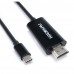 Гарнизон GCC-A-CM-HDMI-1.8M Кабель-переходник с Type-C на HDMI  v1.4, 1.8м, черный, пакет