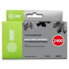 CACTUS PGI-2400XL BK Картридж струйный для Canon MB2050/MB2350/MB2040/MB2340, черный (74.6мл)