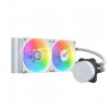 Система охлаждения/ Cooler Master MasterLiquid ML240L V2 ARGB White Edition (210W, 240mm, RGB, fans: 2x120mm/62CFM/27dBa/650-1800rpm, 1700/1200/115X/2066/2011-V3/2011/AM5/AM4/AM3/AM3+/AM2/AM2+/FM2/FM2