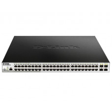 D-Link DGS-1210-52MPP/ME/B3A PROJ Управляемый L2 коммутатор с 48 портами 10/100/1000Base-T и 4 портами 1000Base-X SFP (48 портов PoE 802.3af/at, PoE-бюджет 740 Вт)