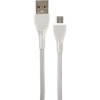 PERFEO Кабель USB A вилка - Micro USB вилка, 2.4A, серый, силикон, длина 1 м., ULTRA SOFT (U4021)