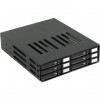 Procase L2-106-SATA3-BK {Корзина L2-106SATA3 6 SATA3/SAS, черный, с замком, hotswap mobie rack module for 2,5" slim HDD(1x5,25) 2xFAN 40x15mm}