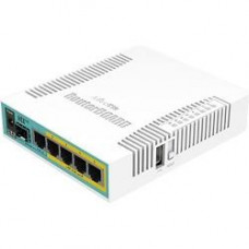 MikroTik RB960PGS Маршрутизатор hEX PoE, 1х SFP, 128MB RAM, 5x Gigabit LAN, USB, plastic case and PSU