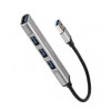 Telecom <TA308U> Переходник USB 3.0 -->USB3.0+3 USB2.0, Aluminum Shell, 0.2м [7958820049743]