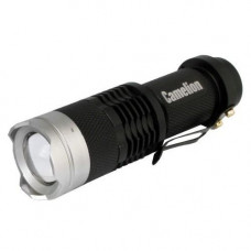 Camelion LED5135  (фонарь, черный,  LED XPE, ZOOM, 3 реж 1XLR6 в компл., алюм.,откр. блистер)